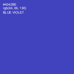 #4042BE - Blue Violet Color Image