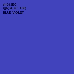 #4043BC - Blue Violet Color Image