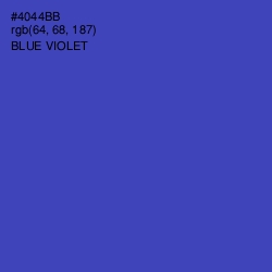 #4044BB - Blue Violet Color Image