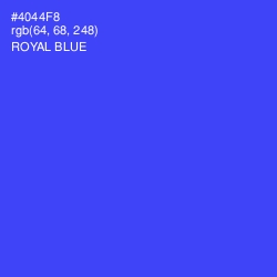 #4044F8 - Royal Blue Color Image