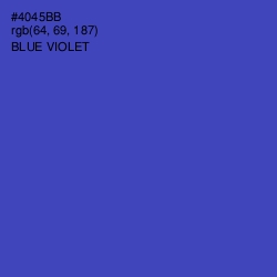 #4045BB - Blue Violet Color Image