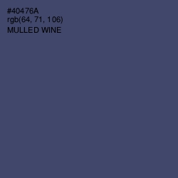 #40476A - Mulled Wine Color Image