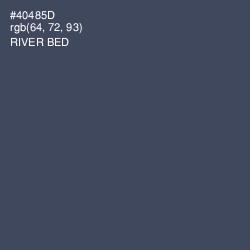 #40485D - River Bed Color Image