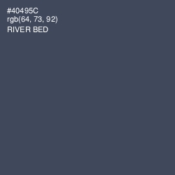 #40495C - River Bed Color Image