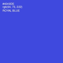 #4049DE - Royal Blue Color Image