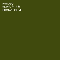 #404A0D - Bronze Olive Color Image