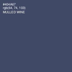 #404A67 - Mulled Wine Color Image