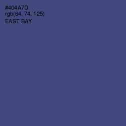 #404A7D - East Bay Color Image