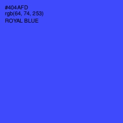 #404AFD - Royal Blue Color Image