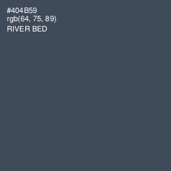 #404B59 - River Bed Color Image