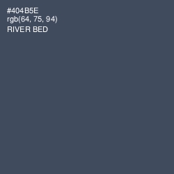 #404B5E - River Bed Color Image