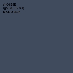 #404B5E - River Bed Color Image