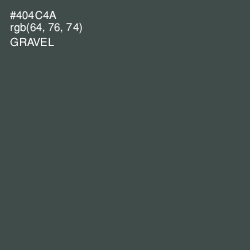 #404C4A - Gravel Color Image