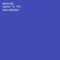 #404CB5 - San Marino Color Image