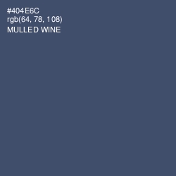 #404E6C - Mulled Wine Color Image