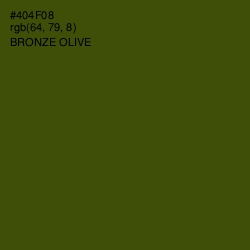 #404F08 - Bronze Olive Color Image