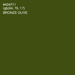 #404F11 - Bronze Olive Color Image