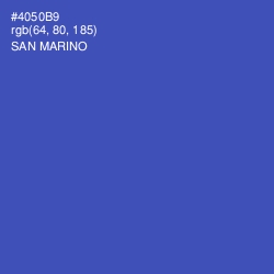 #4050B9 - San Marino Color Image