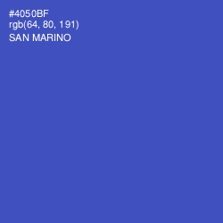 #4050BF - San Marino Color Image