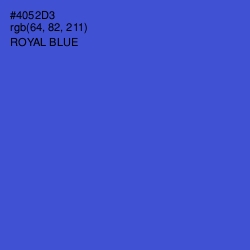 #4052D3 - Royal Blue Color Image