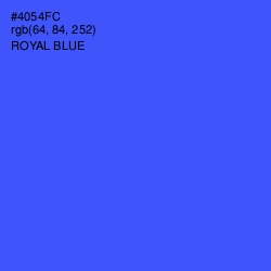 #4054FC - Royal Blue Color Image