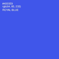 #4055E9 - Royal Blue Color Image