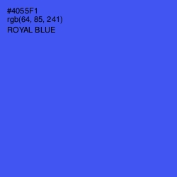 #4055F1 - Royal Blue Color Image