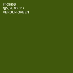 #40580B - Verdun Green Color Image