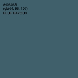 #40606B - Blue Bayoux Color Image