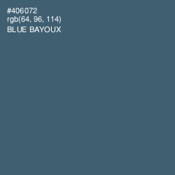 #406072 - Blue Bayoux Color Image