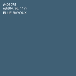 #406075 - Blue Bayoux Color Image
