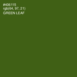 #406115 - Green Leaf Color Image