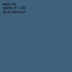 #40617B - Blue Bayoux Color Image