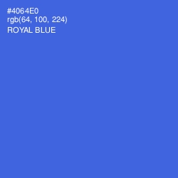 #4064E0 - Royal Blue Color Image