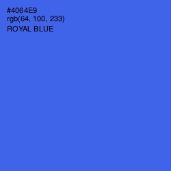 #4064E9 - Royal Blue Color Image