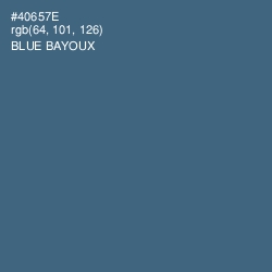 #40657E - Blue Bayoux Color Image