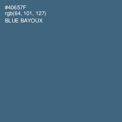 #40657F - Blue Bayoux Color Image