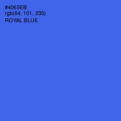 #4065EB - Royal Blue Color Image