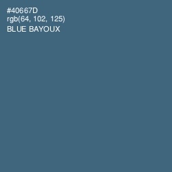 #40667D - Blue Bayoux Color Image