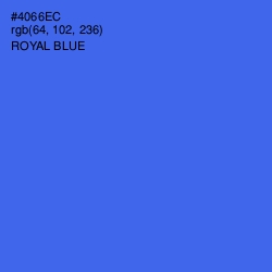 #4066EC - Royal Blue Color Image