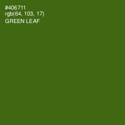 #406711 - Green Leaf Color Image