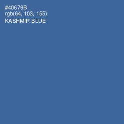 #40679B - Kashmir Blue Color Image