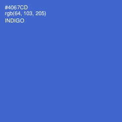 #4067CD - Indigo Color Image