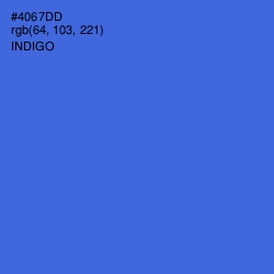 #4067DD - Indigo Color Image