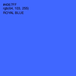 #4067FF - Royal Blue Color Image