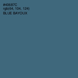 #40687C - Blue Bayoux Color Image