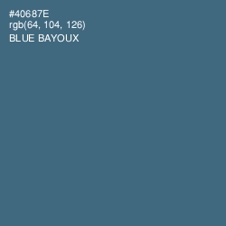 #40687E - Blue Bayoux Color Image