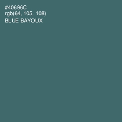 #40696C - Blue Bayoux Color Image