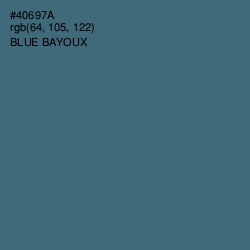 #40697A - Blue Bayoux Color Image