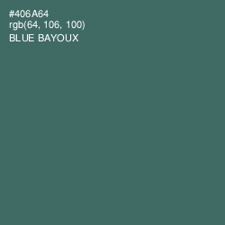 #406A64 - Blue Bayoux Color Image